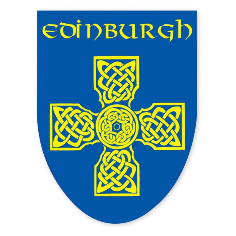 celtic cross blue sticker edinburgh