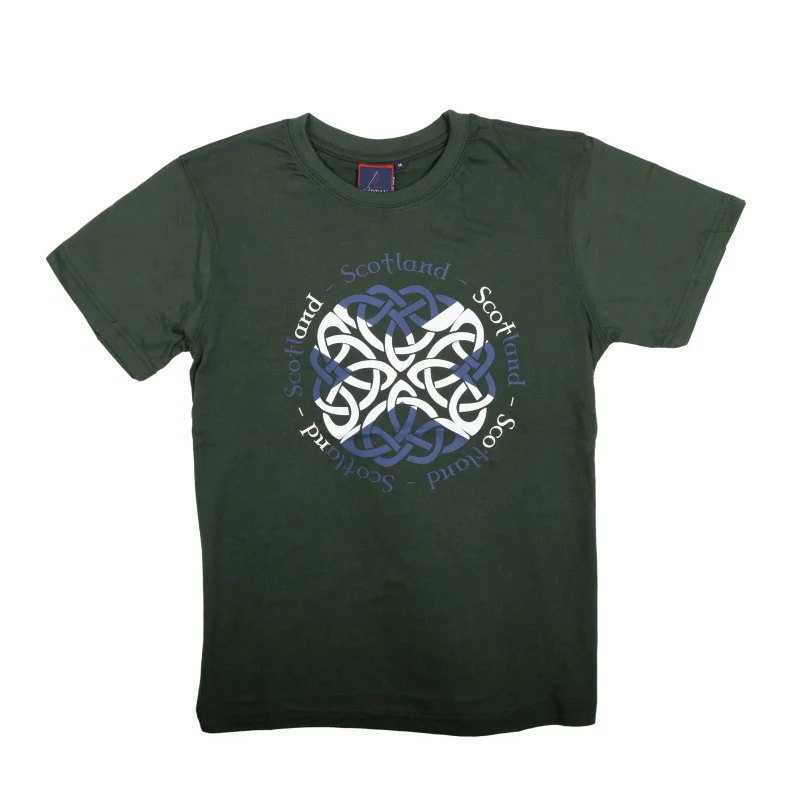 celtic scotland bottle green t shirts for adults