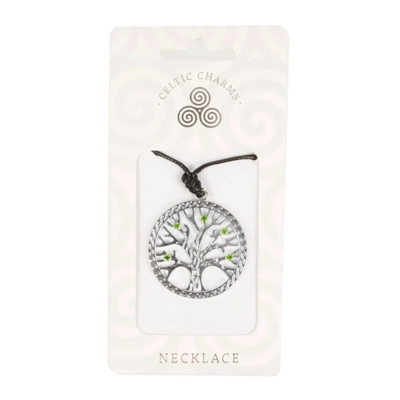 celtic tree of life charm necklace