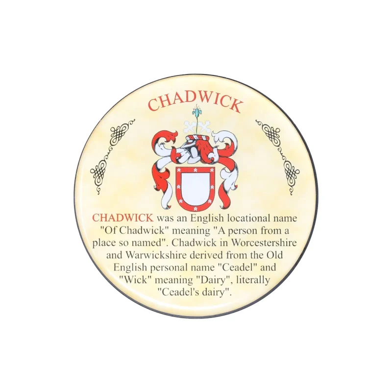 chadwick heraldic coaster set