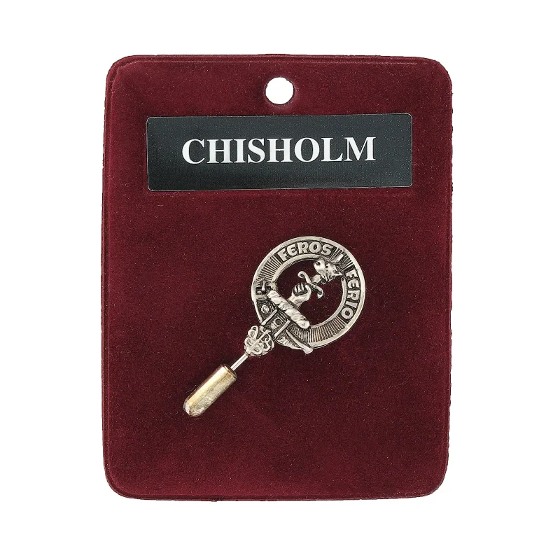 chisholm art pewter lapel pin