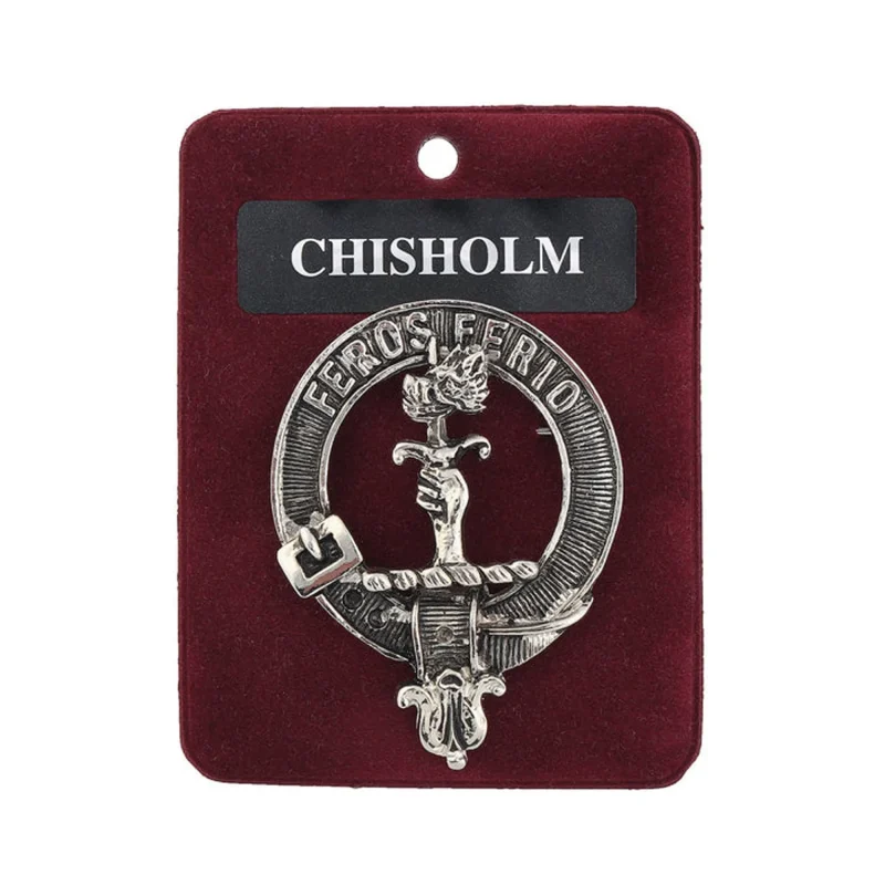 chisholm clan crest badge