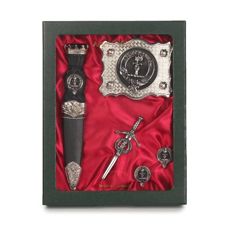 chisholm clan pewter art set