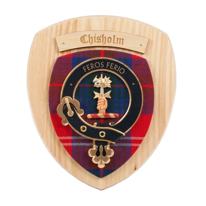 chisholm clan wall plaque