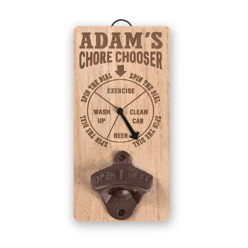 chore chooser bottle opener adam