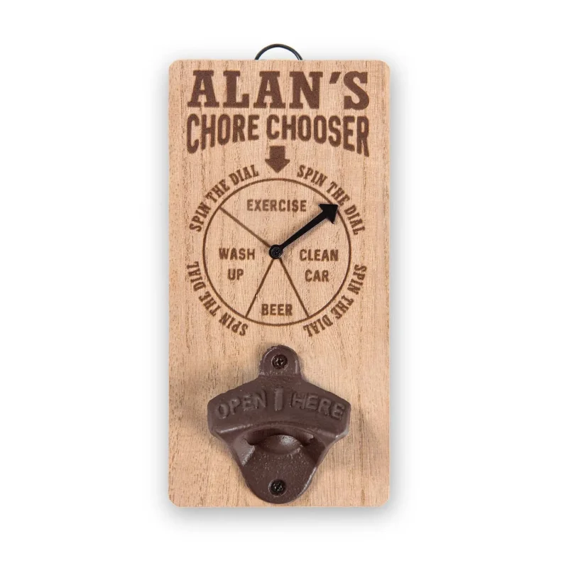 chore chooser bottle opener alan edition