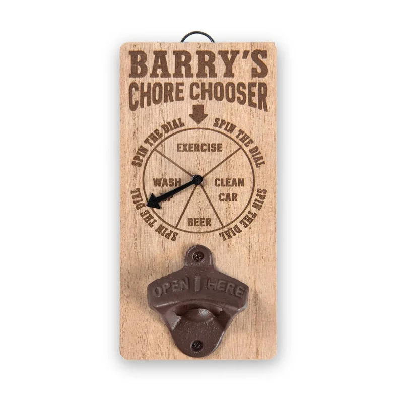 chore chooser bottle opener barry edition