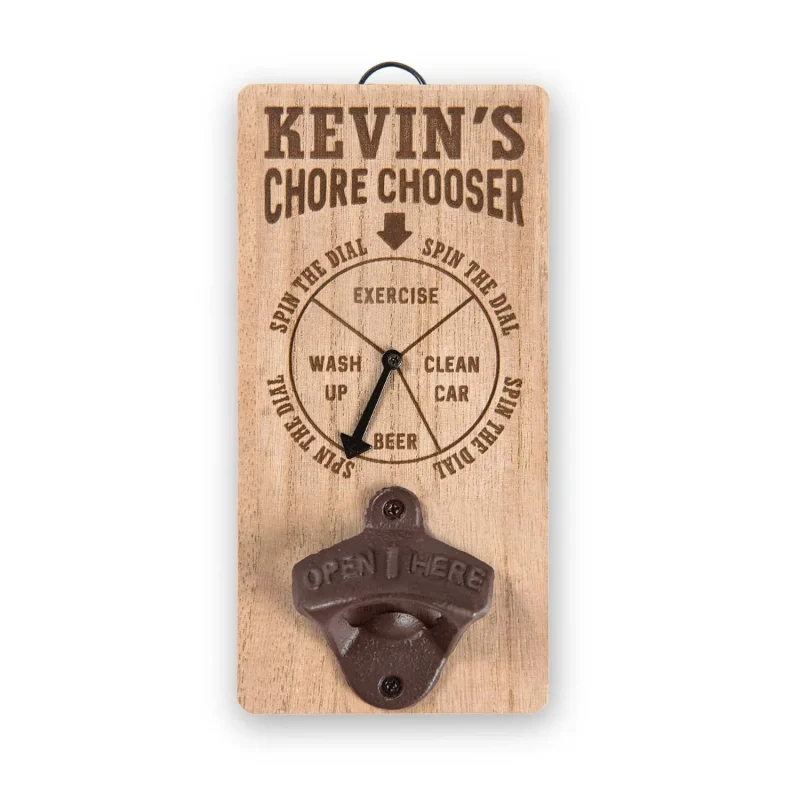 chore chooser bottle opener by kevin