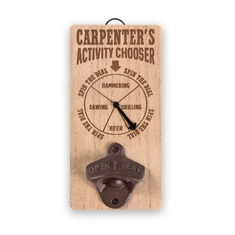 chore chooser bottle opener carpenters edition