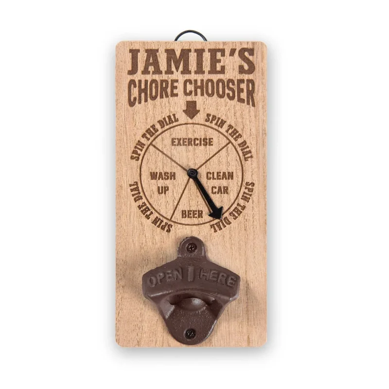 chore chooser bottle opener jamie