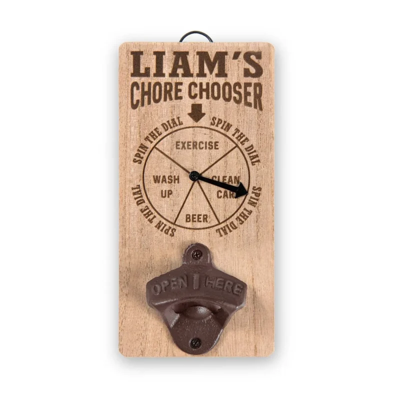 chore chooser bottle opener liam edition