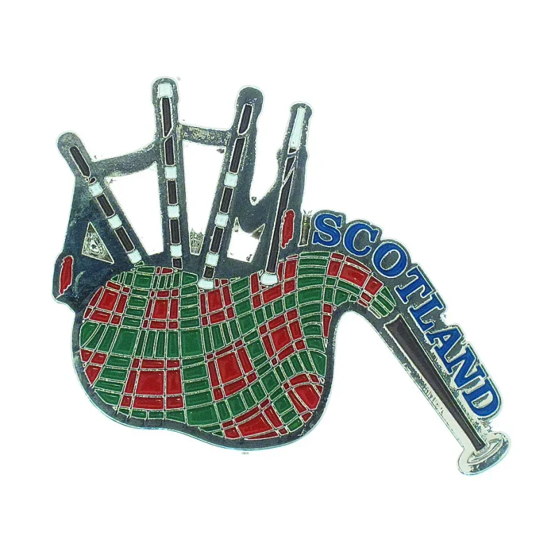 chunky bagpiper decorative magnet