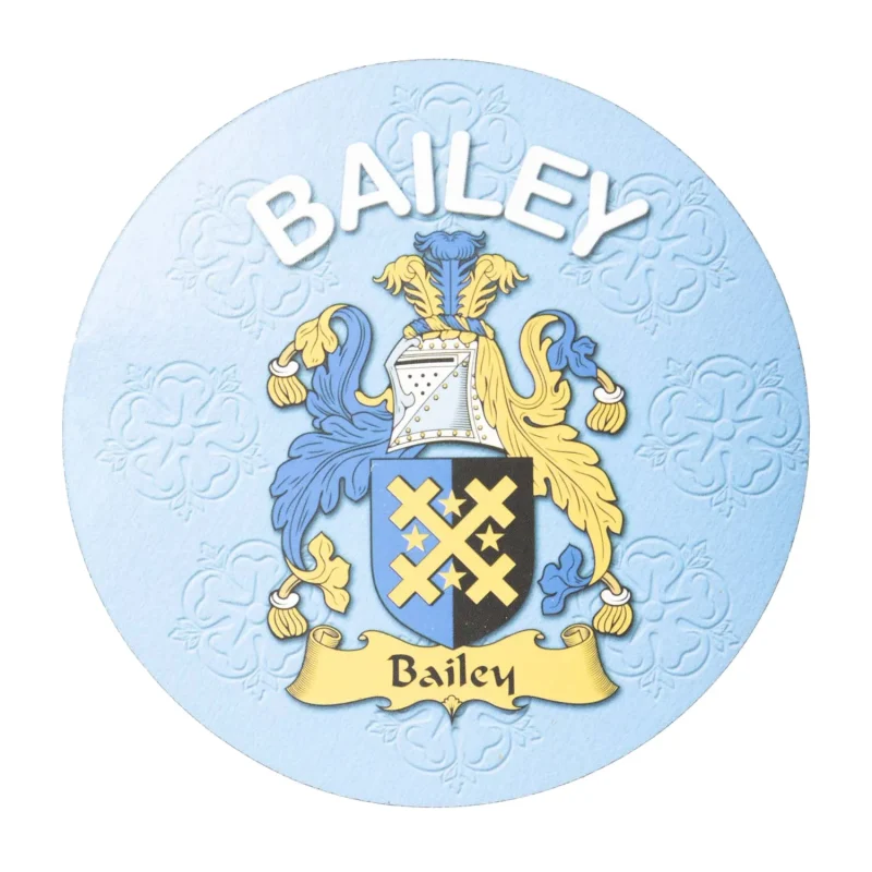 clan bailey round cork coasters family name