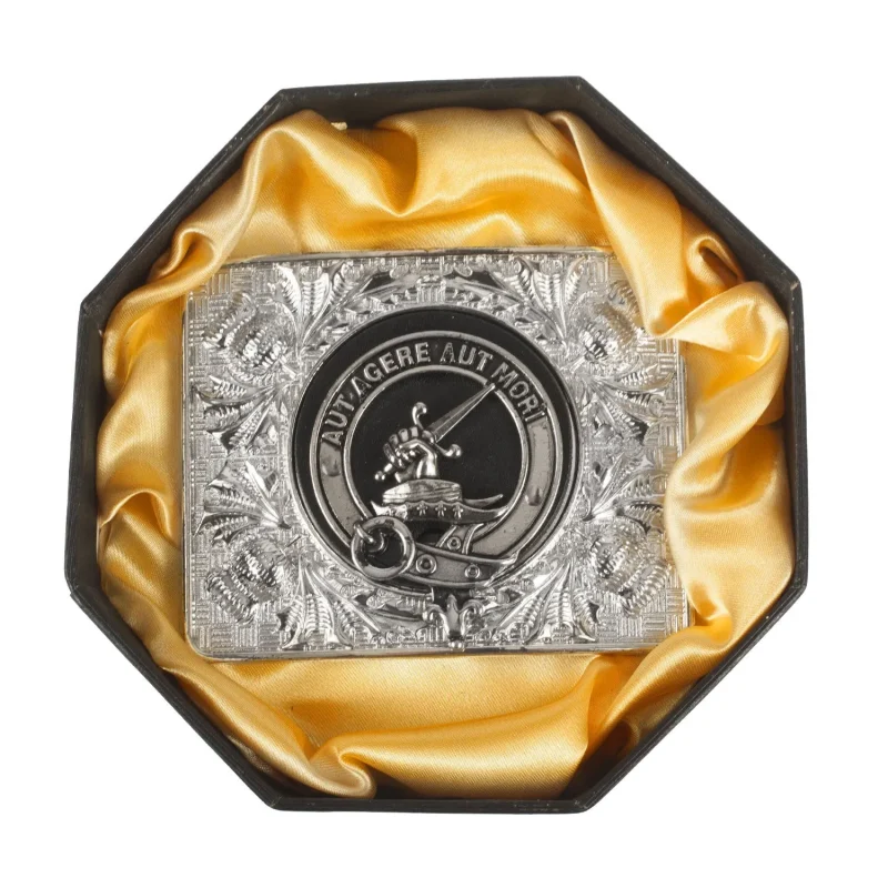 clan barclay belt buckle for men