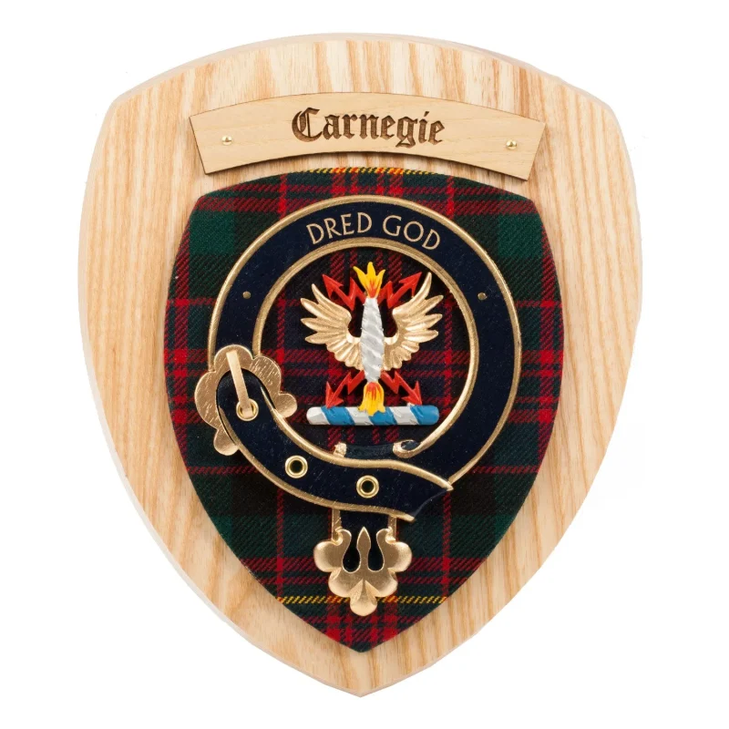 clan carnegie wall plaque