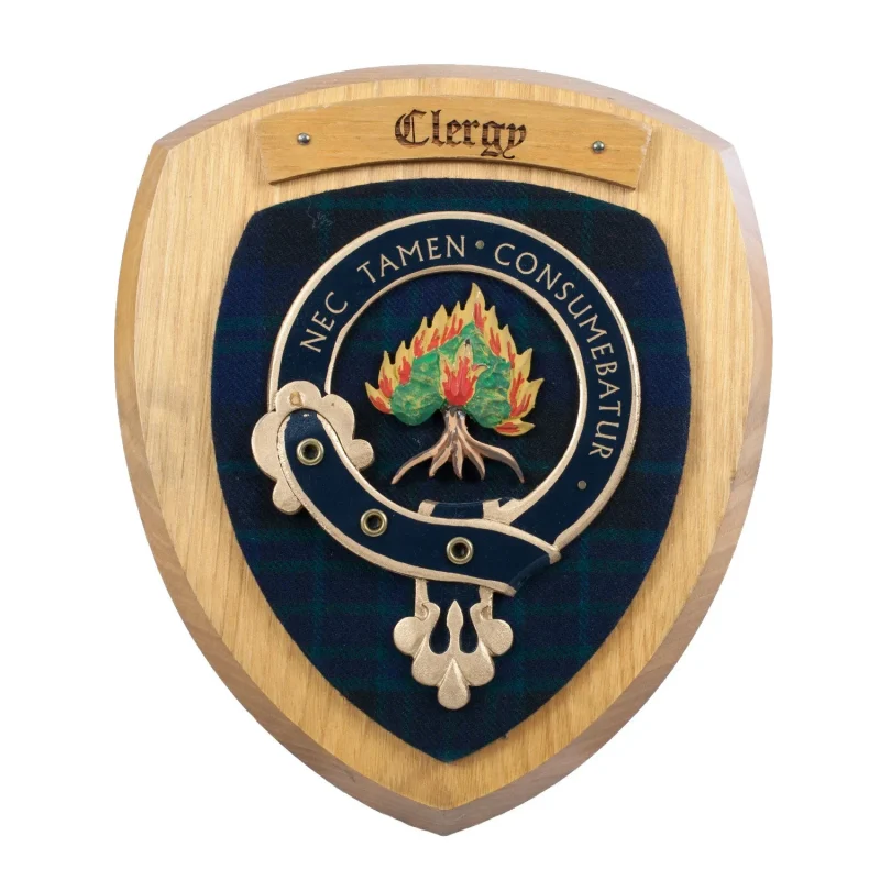 clan clergy wall plaque