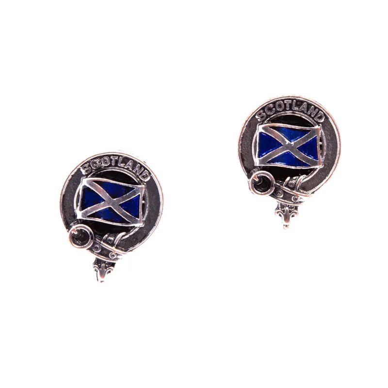 clan crest saltire cufflinks for men