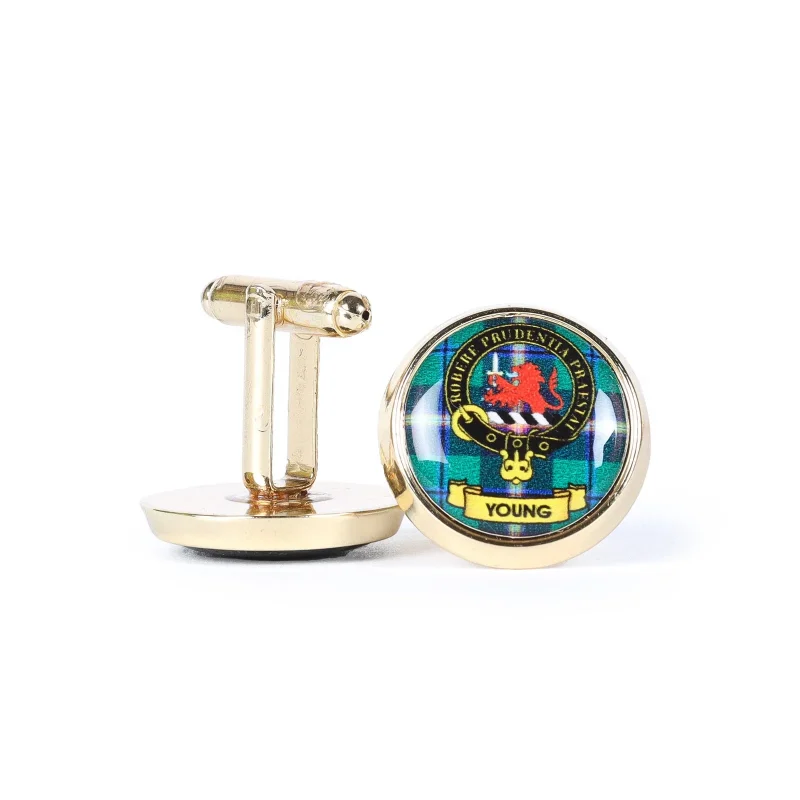 clan crest young cufflinks for men