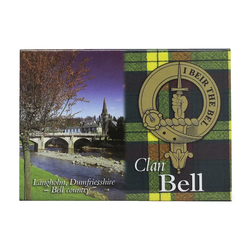 clan family scenic magnet bell