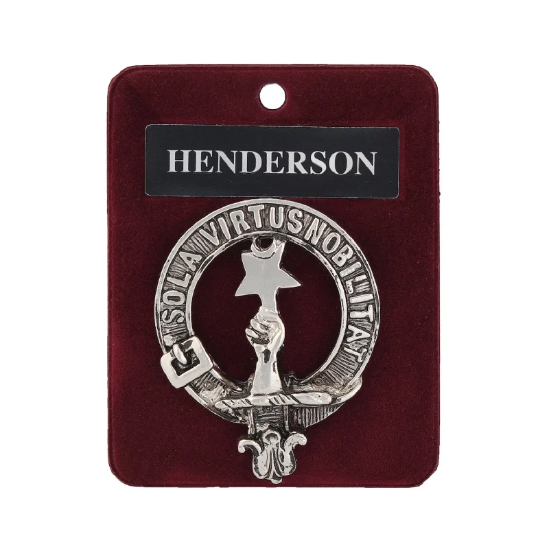 clan henderson art pewter badge