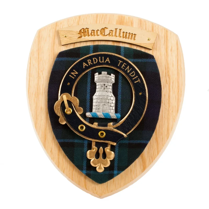 clan maccallum wall plaque