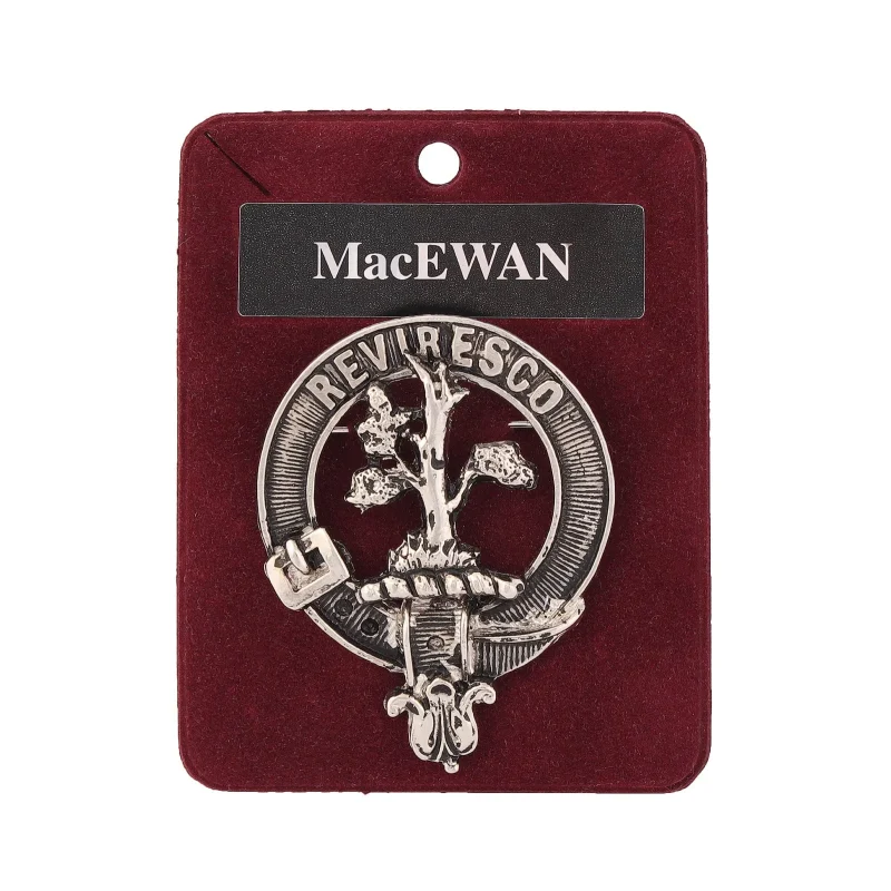 clan macewan art pewter badge