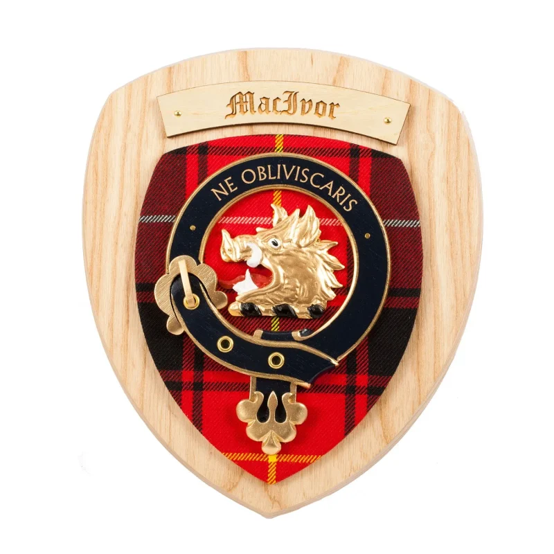 clan macivor family wall plaque