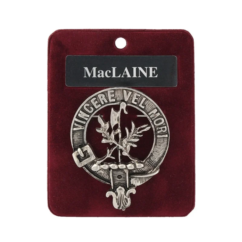 clan maclaren crest badge authentic