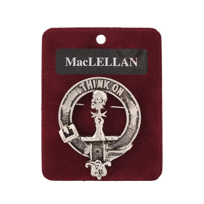 clan maclellan pewter badge