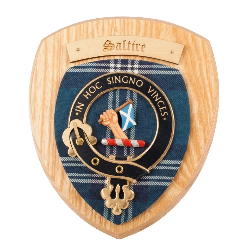 clan saltire wall plaque