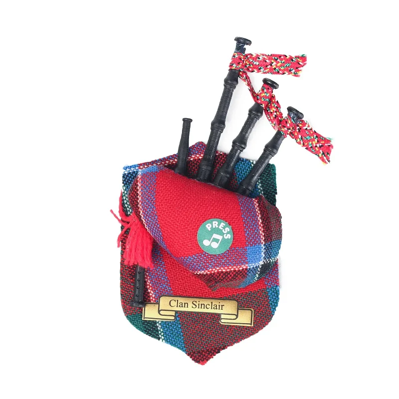 clan sinclair bagpipe magnet musical decor