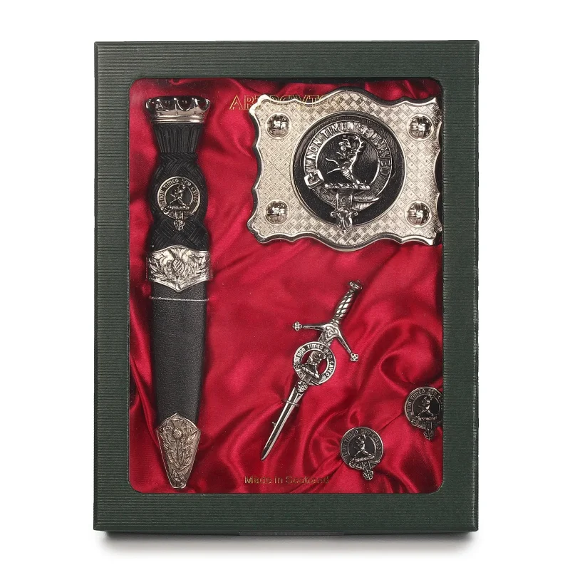 clan strachan pewter art set