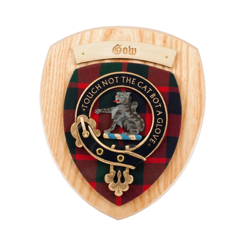 clan wall plaque gow family crest