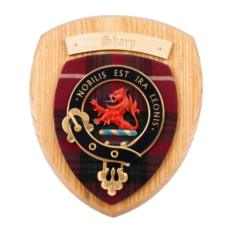 clan wall plaque sharp precision design