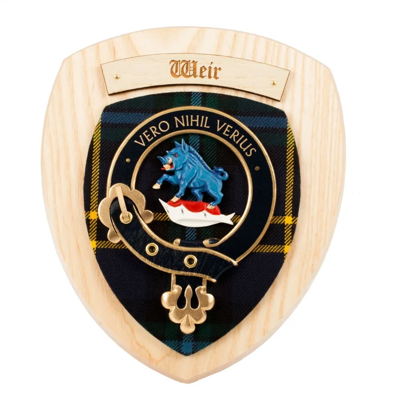 clan weir family wall plaque