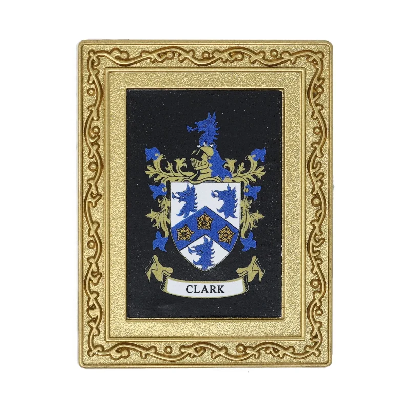 clark coat of arms fridge magnet