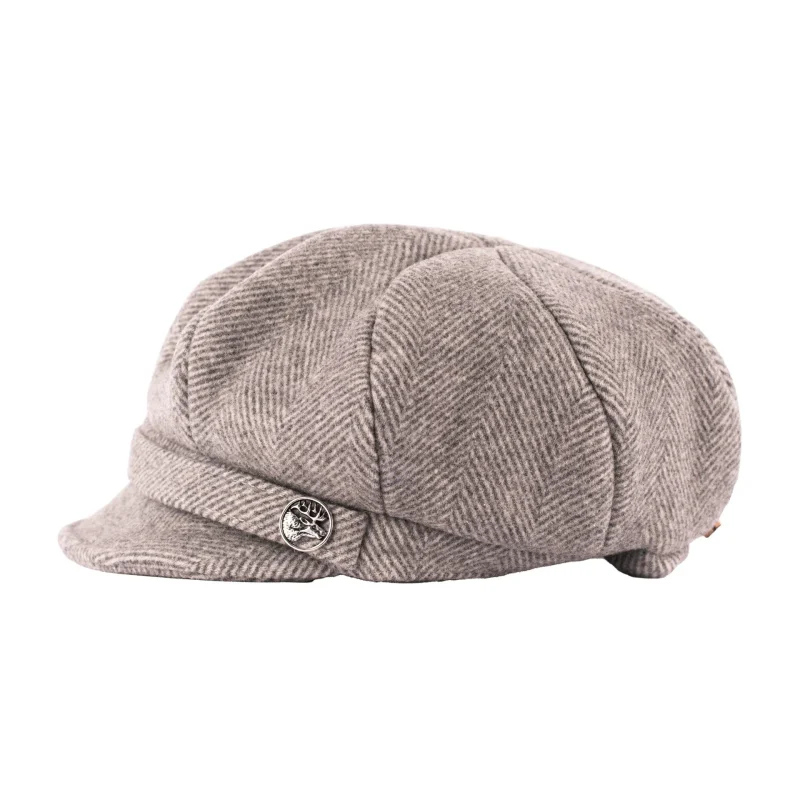 classic herringbone women s newsboy cap