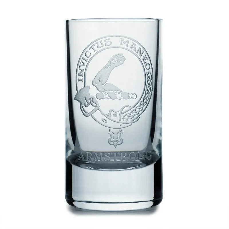 collins crystal clan armstrong shot glass