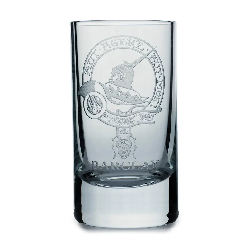 collins crystal clan barclay shot glass