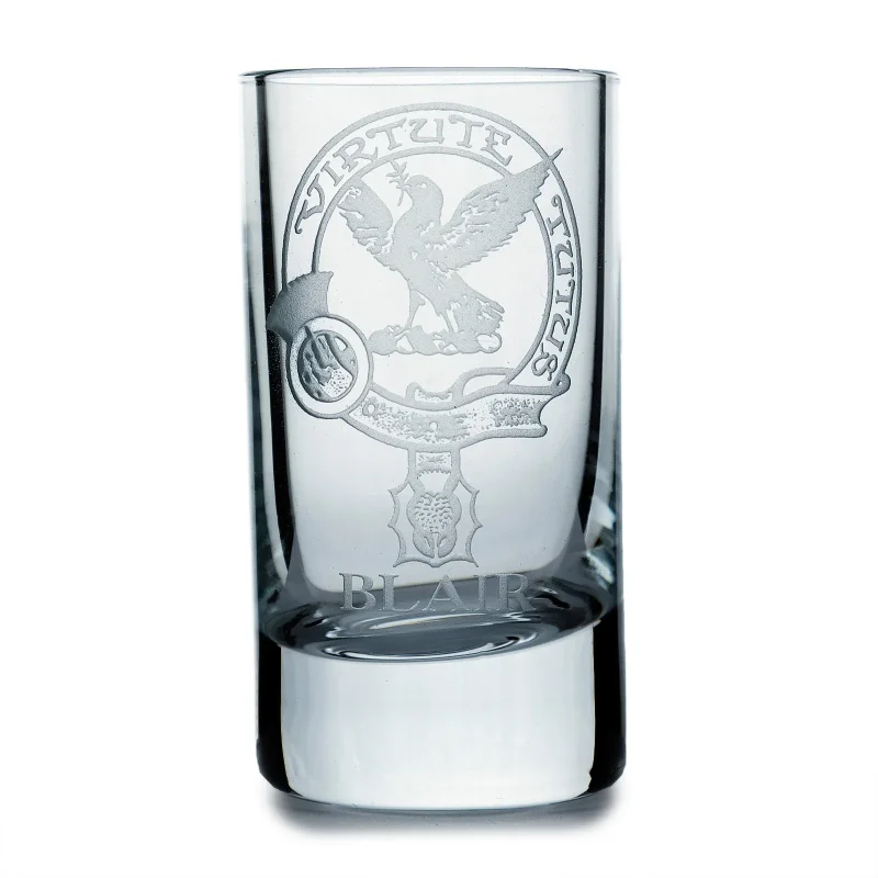 collins crystal clan blair shot glass