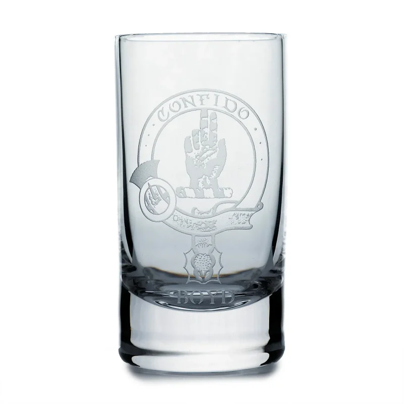 collins crystal clan boyd shot glass