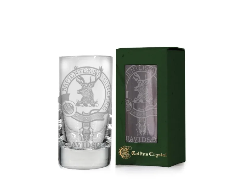 collins crystal clan duncan shot glass