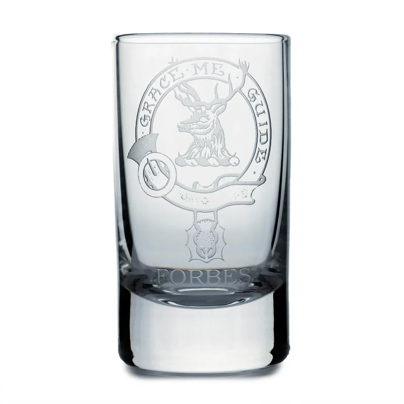 collins crystal clan forbes shot glass