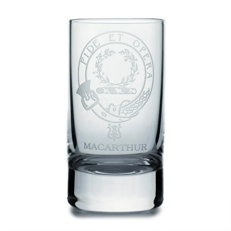 collins crystal clan macarthur shot glass