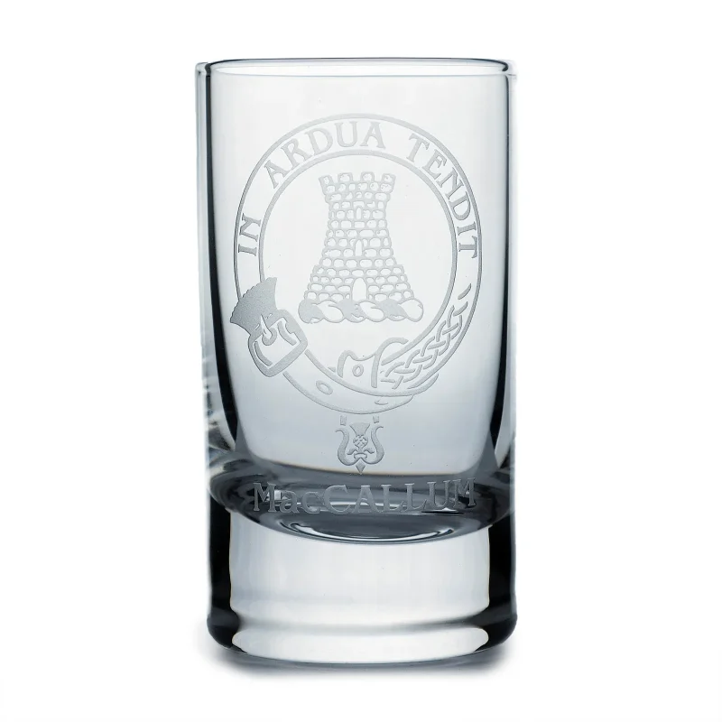 collins crystal clan maccallum shot glass