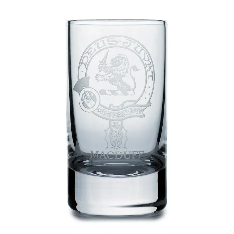 collins crystal clan macduff shot glass