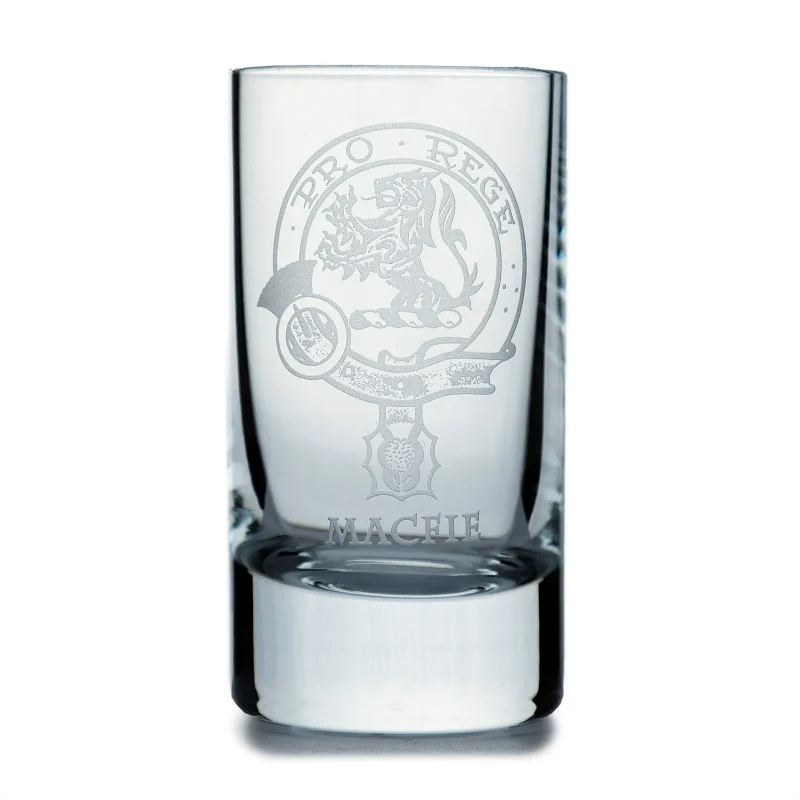 collins crystal clan macfie shot glasses