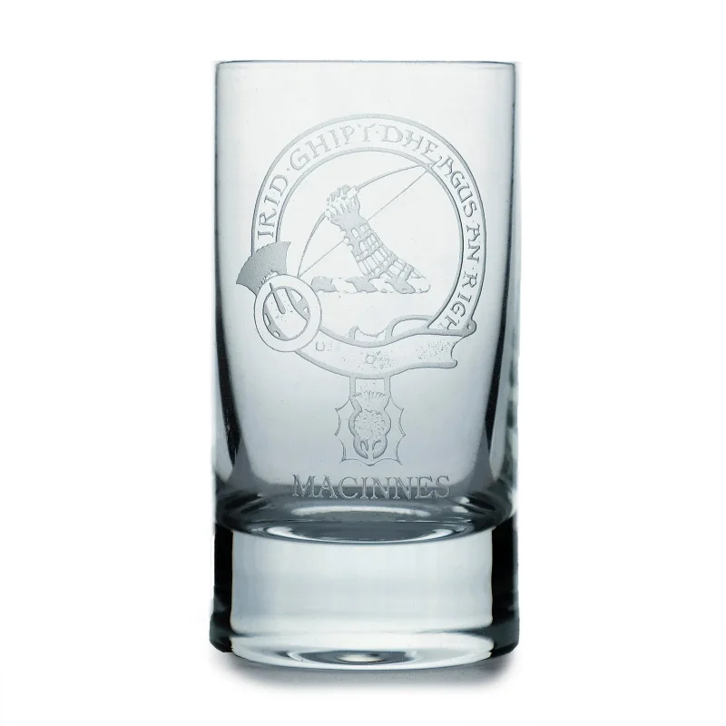 collins crystal clan macinnes shot glass