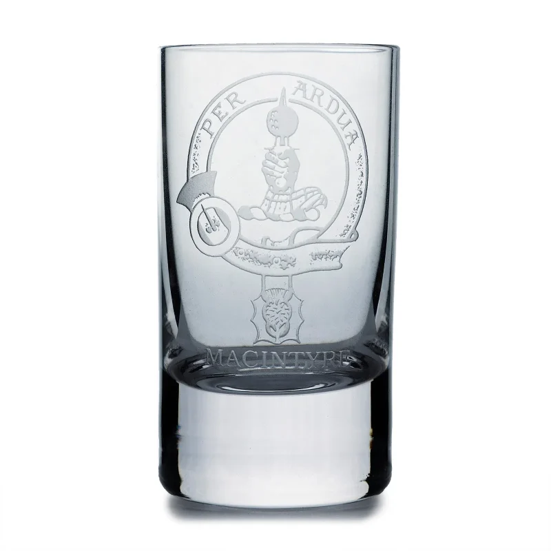 collins crystal clan macintyre shot glass