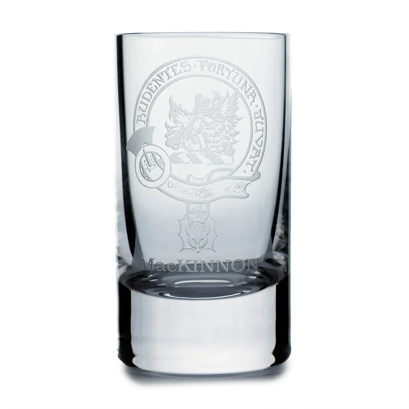 collins crystal clan mackinnon shot glass